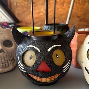 Black Cat Candle Holder